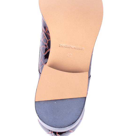 EMPORIO ARMANI BROWN LOAFERSMENS SIZE 40